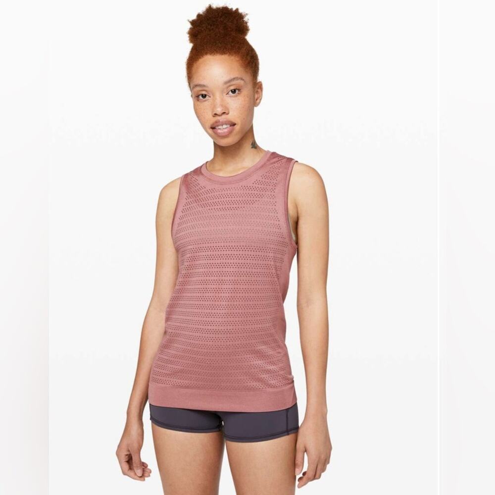 Lululemon Breeze By Muscle Tank II *Squad Quicksand, Size 6
